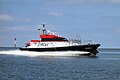 Le bateau pilote Visurgis dans le port de Bremerhaven.