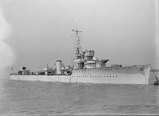 HMS <i>Velox</i> (D34) Destroyer of the Royal Navy