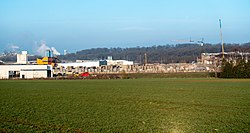 Industrial Zone Chaux de Contern as seen from the nearby fields