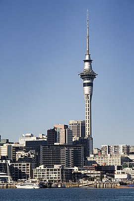 Waitemata Harbour, Ferry dock and the Skytower, Auckland - 0206.jpg