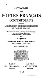 Walch - Anthologie des poètes français contemporains, t3.djvu
