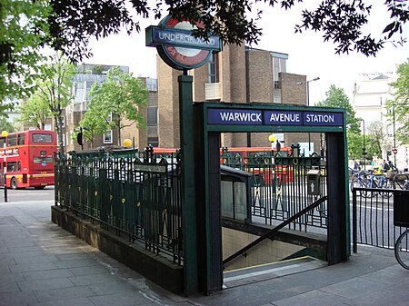 Warwick Avenue tube entrance