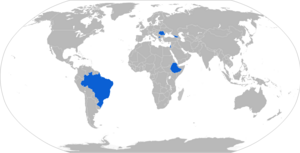 Map of Wolf armoured vehicle operators in blue