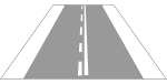 Zeichen 296 - Einseitige Fahrstreifenbegrenzung, StVO 1970.svg