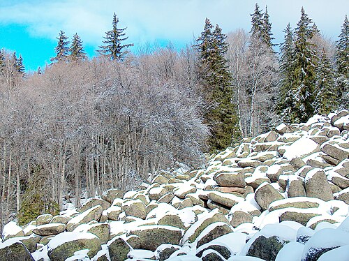 Горная каменная река