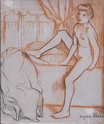 Nu sortant du bain (Nude coming out of the bath) ~1904 - Suzanne Valadon