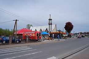 Łęknica, ulica Graniczna, kościół św.  Berberi 02.jpg