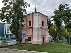 Campanário de 1766 na igreja da Exaltação da Santa Cruz