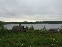 Вид на озеро без названия