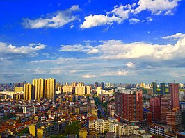 Uitzicht op Huanggang