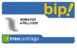 Tarjeta bip! personalizada