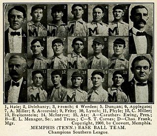<span class="mw-page-title-main">1903 Memphis Egyptians season</span> Southern Association team season