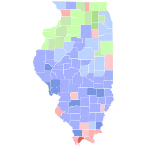 1912 Illinois gubernatorial election results map by county.svg