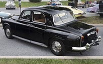 1963 Rover 110 (P4) in Black, rear left (Hershey 2019).jpg