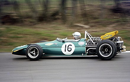 Brabham BT33. Technically conservative, Brabham did not produce a monocoque car until 1970.