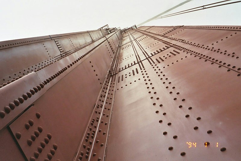 File:2003 Bike path on Golden Gate Bridge presents an opportunity to appreciate the architectural wonder. (10221498885).jpg