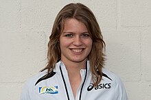 Dafne Schippers won the heptathlon gold for the Netherlands. 20100327 Dafne Schippers.jpg