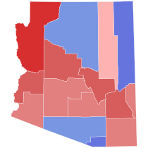 2014 Arizona gubernatorial election results map by county.svg