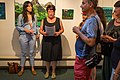 Deutsch: Ausstellungseröffnung Selena Mowat auf dem Rudolstadt-Festival 2017. English: Vernissage of Selena Mowat exhibition during Rudolstadt-Festival 2017.