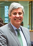 2018 Finanzminister Löger bei Eurogruppe und ECOFIN (Mário Centeno).jpg