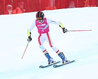 Vincent Wieser beim Riesenslalom