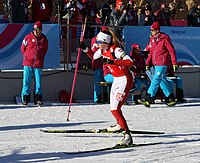 Klaudia Topór beim Mixed-Staffel-Wettbewerb