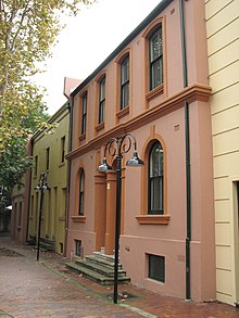 32-36 and 38-40 Gloucester Street facades, The Rocks 01.jpg