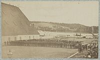 The 71st in Washington during the Civil War 71st New York State Militia at Washington Navy Yard 34786v.jpg