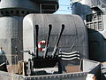 Affut triple de 25 mm, réplique utilisé lors du tournage du film Les hommes du Yamato, 2005, Japon