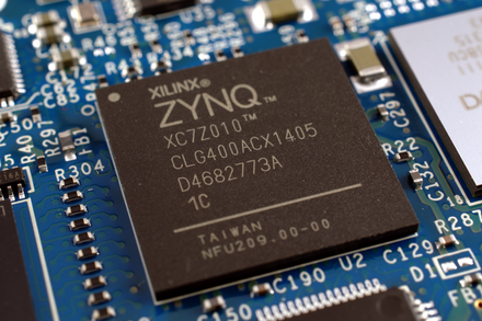 A Zynq-7000 (XC7Z010-CLG400) on a Adapteva Parallella single-board computer.