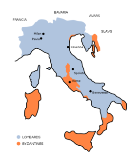 Kingdom of the Lombards State in the Italian Peninsula from 568 to 774