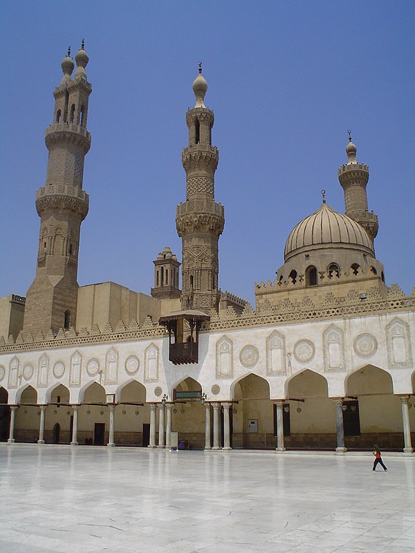 The Al-Azhar Mosque, of medieval Fatimid Cairo