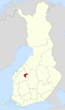 Alajärvi'nin Finlandiya'daki konumu
