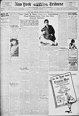 Albert Gleizes et sa femme Juliette Roche, publié dans le New York Tribune, New York, 9 octobre 1915
