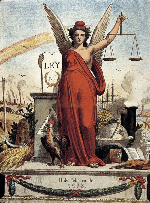 Allegory of the Spanish Republic, published in a satirical and liberal magazine