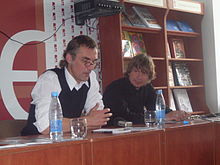 Mikhail Anempodistov and Lavon Volski in Lviv, 2009 Aniempadystau and Volski (Lviv 2009).JPG