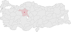 Vị trí của Ankara trong Thổ Nhĩ Kỳ.