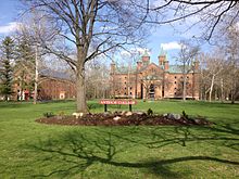 A photo of Antioch College campus grounds. Antioch campus grounds.jpg