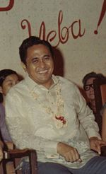 Founder of the Metro Manila Film Festival, Antonio Villegas in 1970. Antonio J. Villegas, Mayor of Manila, 1970.jpg