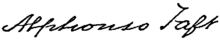 Appletons' Taft Alphonso signature.png