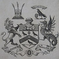 Coat of arms of Sir Harford Jones-Brydges, 1st Baronet Arms of Sir Harford Jones Brydges.jpg
