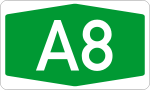 Autokinetodromos A8 number.svg