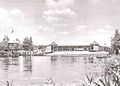 Feldberg - Badeanstalt auf dem Amtswerder am Haussee um 1930