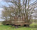 landschap nabij de beek, de Tegeler fließ tussen Berlin-Lübars in het district Reinickendorf en Schildow in Landkreis Oberhavel