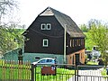 Residential stable house and barn of a farm