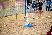 Deutsch: Beachhandball bei den Olympischen Jugendspielen 2018; Tag 6, 12. Oktober 2018; Mädchen, Platzierungsrundenspiel – Russland-Venezuela 2:0 English: Beach handball at the 2018 Summer Youth Olympics at 12 October 2018 – Girl's Consolation Round – Russland-Venezuela 2:0