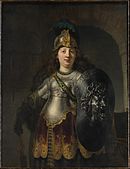 Bellona . 1633. oil on canvas medium QS:P186,Q296955;P186,Q12321255,P518,Q861259 . 127 × 97.5 cm (50 × 38.3 in). New York, Metropolitan Museum of Art.