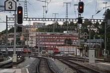 Nordausfahrt mit Schweizer Signalen