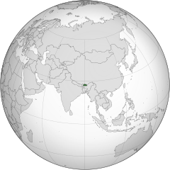 Położenie Bhutanu