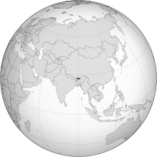 Description de l'image Bhutan (orthographic projection).svg.
